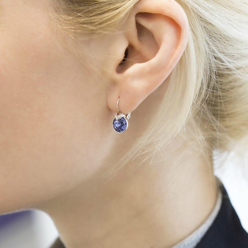 Swarovski Bella V Small Violet Earrings