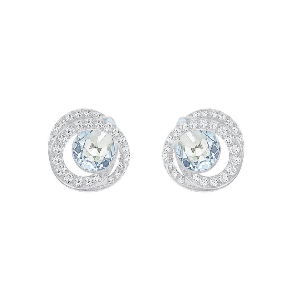★SWAROVSKI★Generation Stud Earrings クリスタル ピアス Generation stud earrings, Pear shape, Blue, Rhodium plated