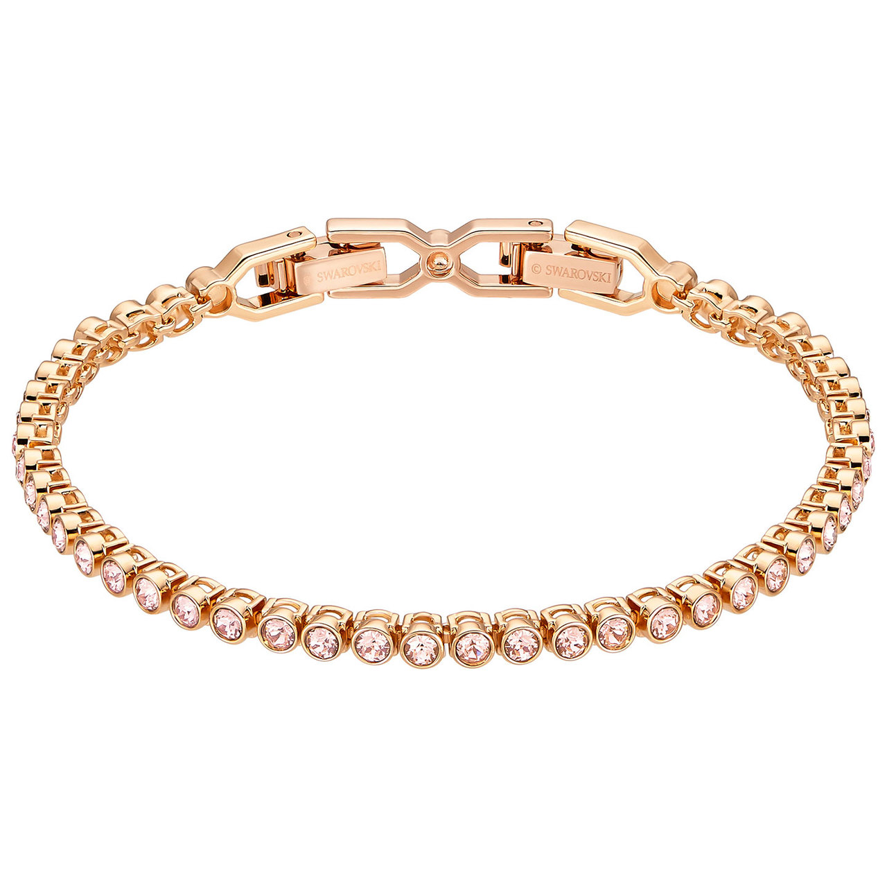 Swarovski Constella bangle White, Rose-gold tone plated – Enchantress Co.