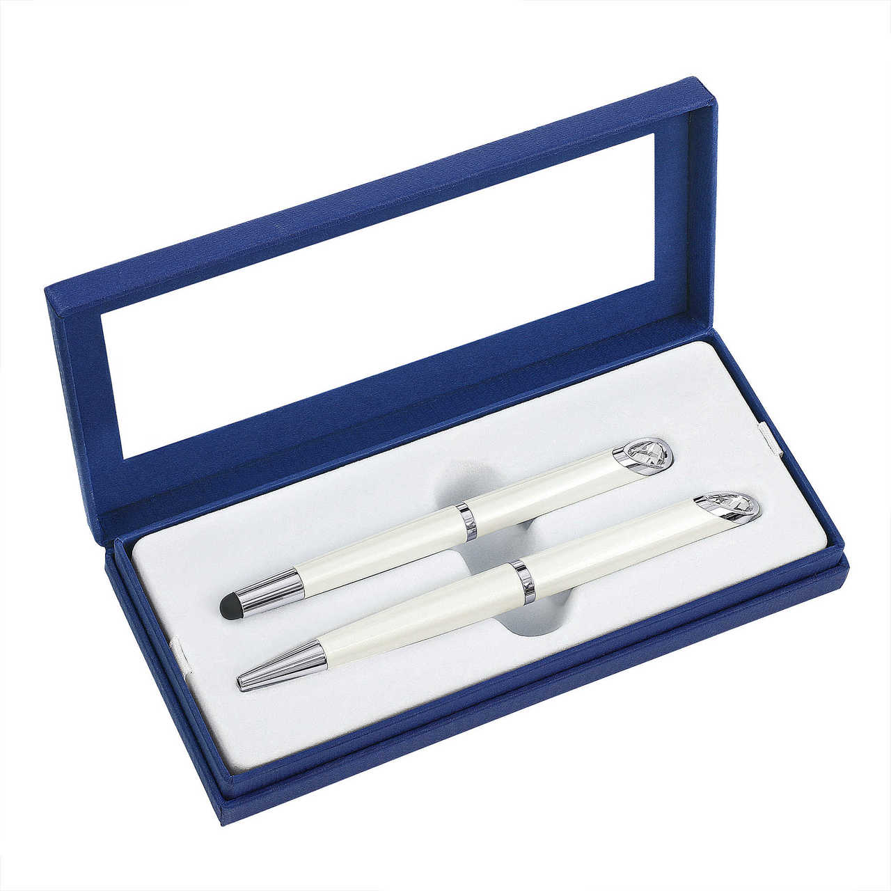 Swarovski Starlight Ballpoint and Stylus Pen Set, White