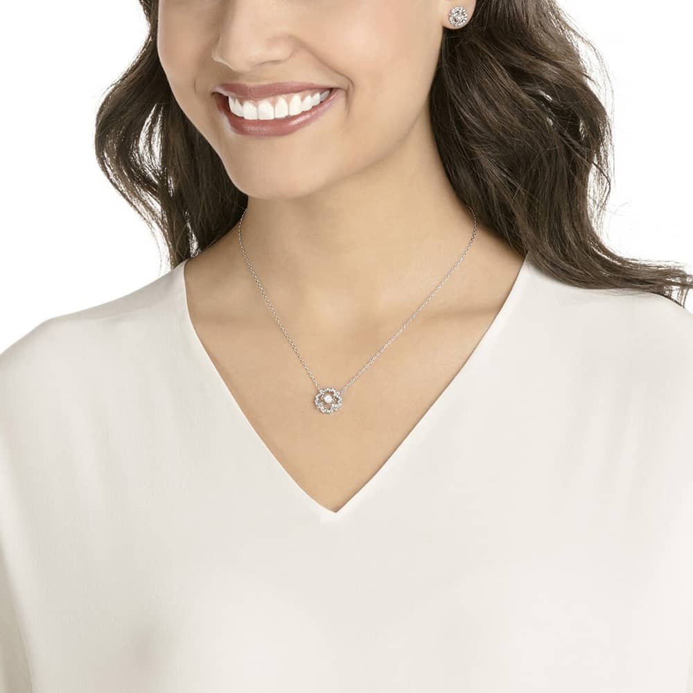 SWAROVSKI　 Sparkling Dance Flower セット Swarovski Sparkling Flower Set, Rhodium