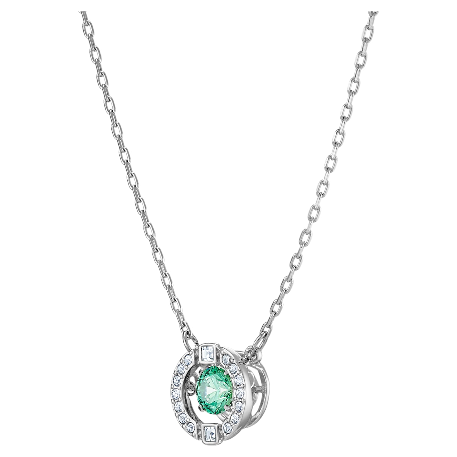 Swarovski Sparkling Dance necklace, aquamarine