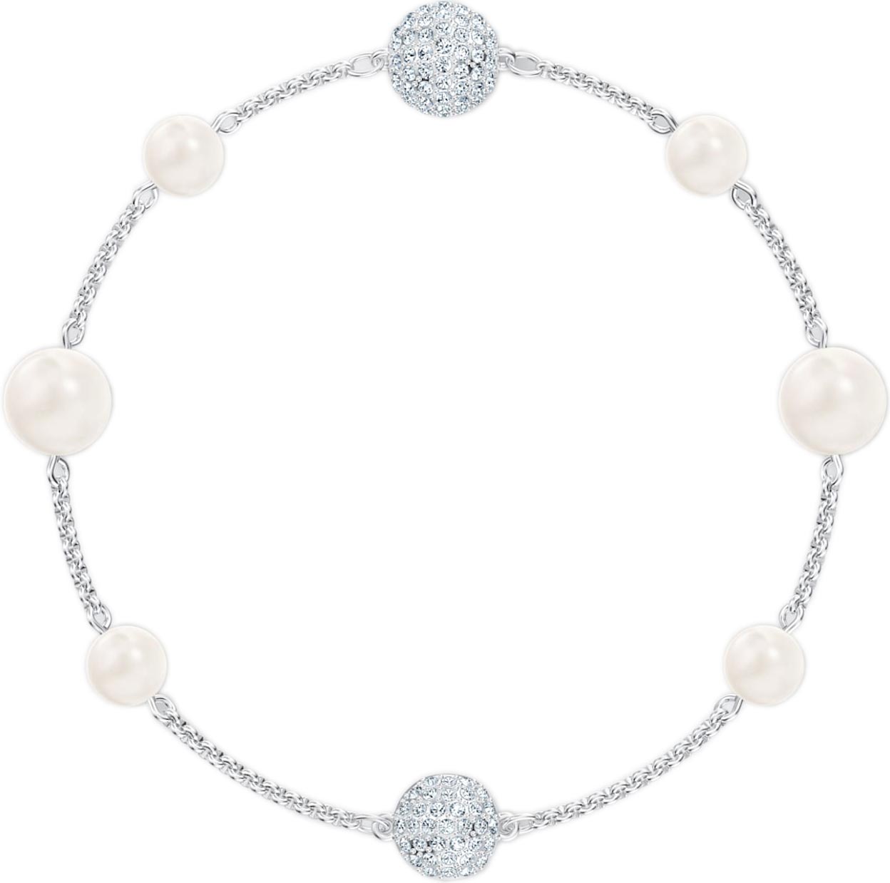 Swarovski Remix Collection White Pearl Strand Bracelet