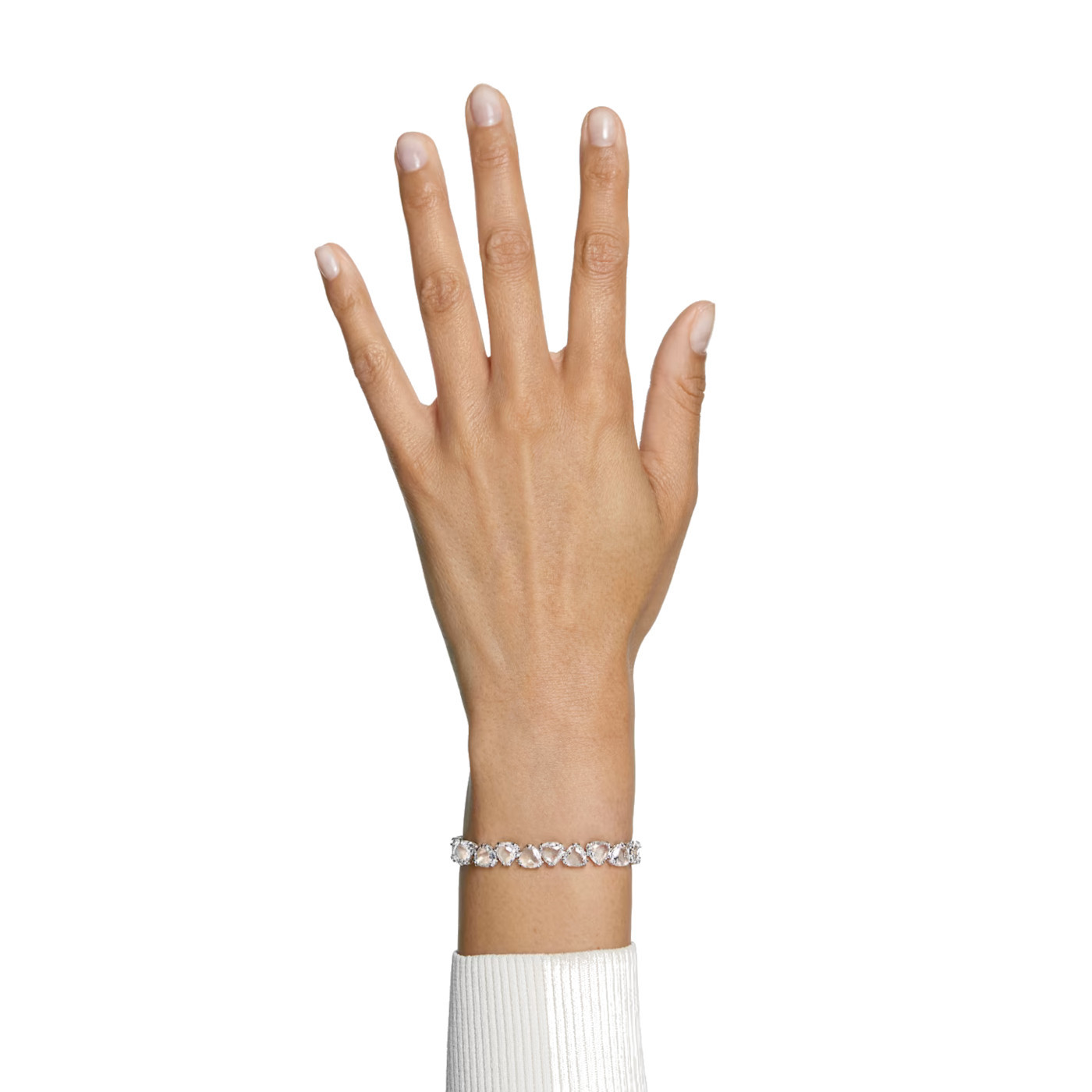 Swarovski Millenia Triangle Crystals Bracelet in Rhodium