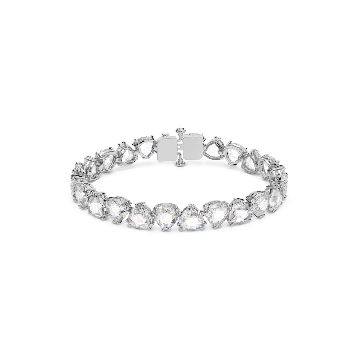 Swarovski Millenia Triangle Crystals Bracelet in Rhodium