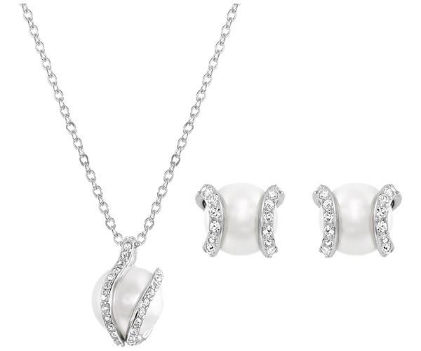 SWAROVSKI スワロフスキー Nude 2点セット 追跡送料関税込 Swarovski Nude White Pearl Set - Best Accents