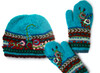 Trimdin - Hat / Mittens / Headband / Cut off Mittens, Turquise