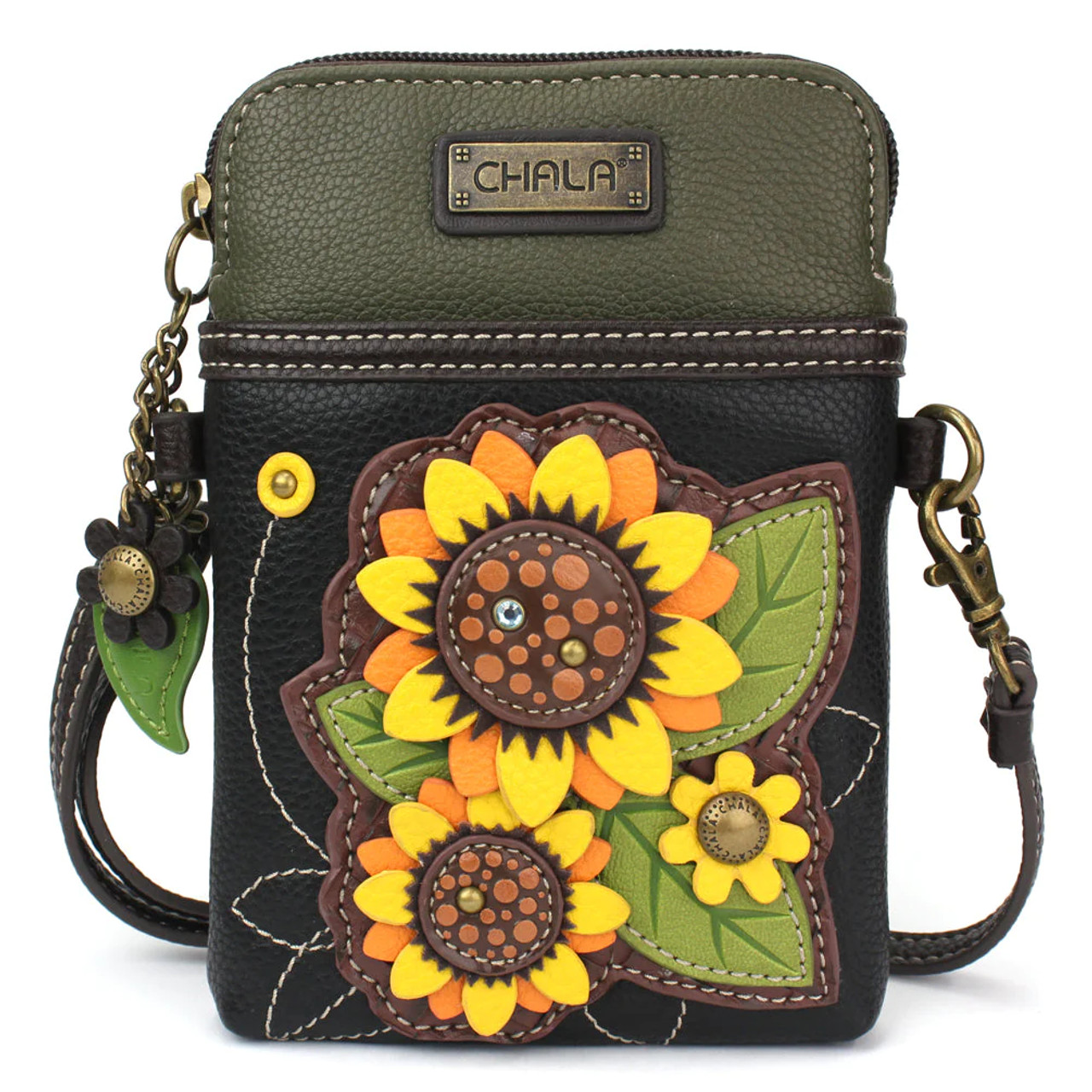 Chala handbags Criss Cellphone Xbody - RFID - Sunflower – Whimsical Bags