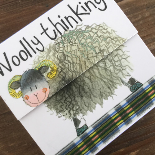 Woolly Thinking Sheep Mini Magnetic Notepad
