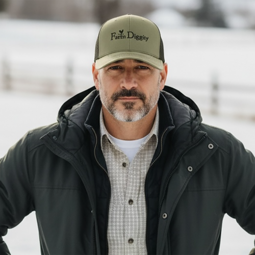 Farm Diggity Hat /Green/ Black