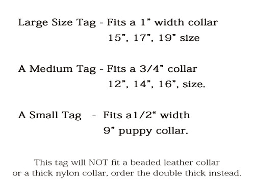 Bomerang  SLIDE- ON CollarTag™ / For *REGULAR* Collars Bomerang  SLIDE- ON CollarTag™ / For *REGULAR* Collars