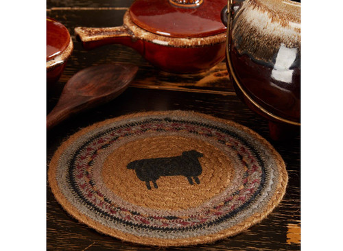 Heritage Farms Sheep Jute Trivet Heritage Farms Sheep Jute Trivet