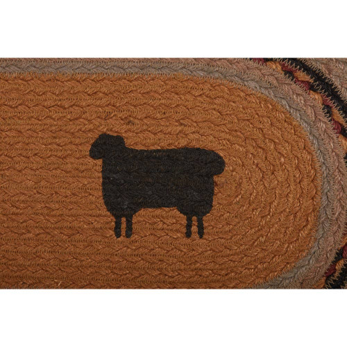 Heritage Farms Sheep Jute Runner 13x36 Heritage Farms Sheep Jute Runner 13x36