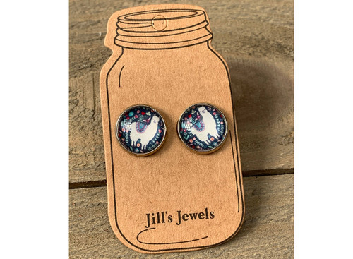  Llama Stud Earrings / Jill's Jewels