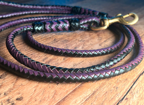 Hand Braided Leather Lead Hand Braided Leather Lead