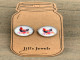 Watercolor Chicken Stud Earrings / Jill's Jewels
