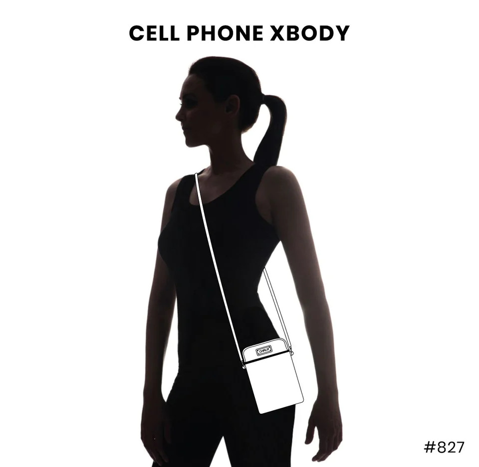 Chala CRISS Cellphone Xbody: RFID - Pawprint - Plum