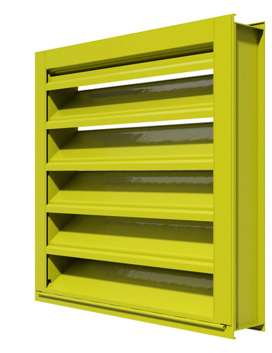 6375D Color Finish: Extruded Aluminum Stationary Louver