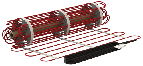 Ouellet OWS-T – 2500W (240V/1Ø) Floor Heating Cable for Snow Melting on Mat - 24in wide