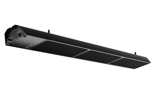 phantomSchwank Two Stage Tube Heater:  Black Aluminum, 80/60 MBH NG; 10 ft; 120 Volt