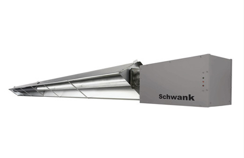 2-Stage Harsh Environ.Tube Htr:  S/S Burner House + Aluminized Tube/Reflector; 110/75 MBH LP; 30 FT; USA