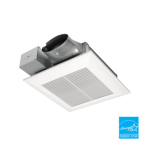 WhisperValue  DC Fan with Pick-A-Flow , 50-80-100 CFM - (120V / 60Hz / 1Ø)