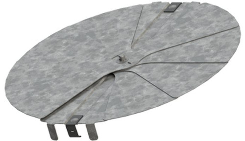 RRN - 14" Round Damper, Radial Blade, Neck Mount