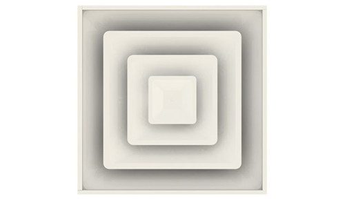 1300 - Steel, 3-Cone Diffuser, Lay-In, 8 RD, 24x24