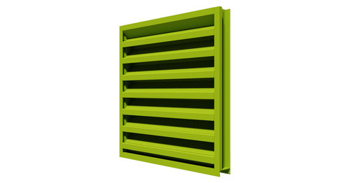 245D Mill Finish: Extruded Aluminum Stationary Louver