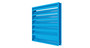 4375D Color Finish: Extruded Aluminum Stationary Louver