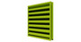 245D Color Finish: Extruded Aluminum Stationary Louver