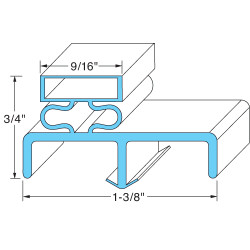 23 1/2 in x 28 1/4 in Door Gasket Replaces Victory 50596901
