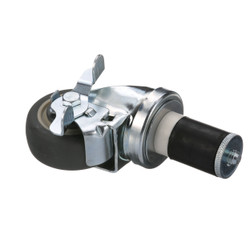 1 5/8 in Expanding Stem Swivel Caster w/ 3 in Wheel and Brake