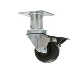 Plate Caster With Brake