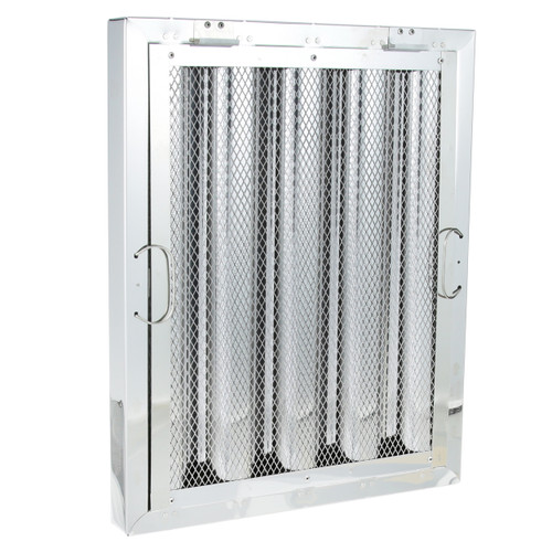 20 in x 16 in Stainless Steel Hood Filter w/ Spark Arrestor and Hooks