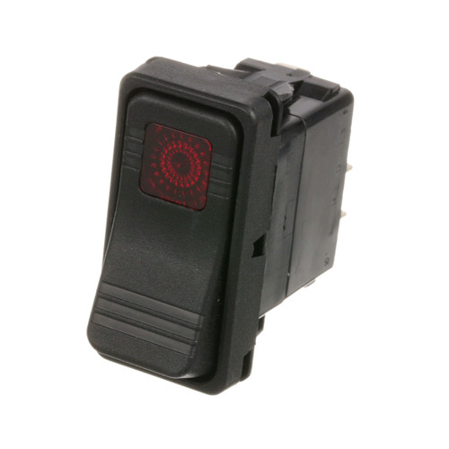 On/Off Black Lighted Rocker Switch