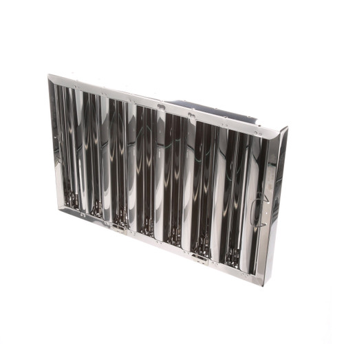16 in x 25 in Stainless Steel Hood Filter w/ Hooks