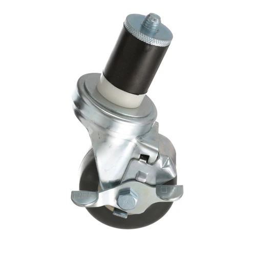1 1/2 in Expanding Stem Swivel Caster w/ 3 in Wheel and Brake