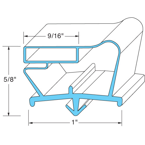 21 in x 23 in Door Gasket