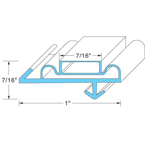 30 1/4 in x 67 in Door Gasket Replaces Anthony 02-10090-0010