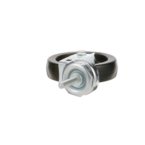 Standard-Duty 4" Threaded Stem Caster Solid polyolefin non-marking wheel