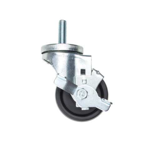 3 in Swivel Plate Caster w/ Brake