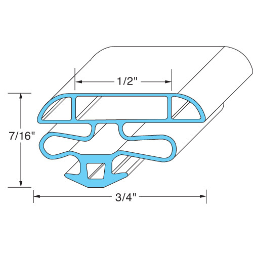 23 5/8 in x 29 9/16 in Door Gasket