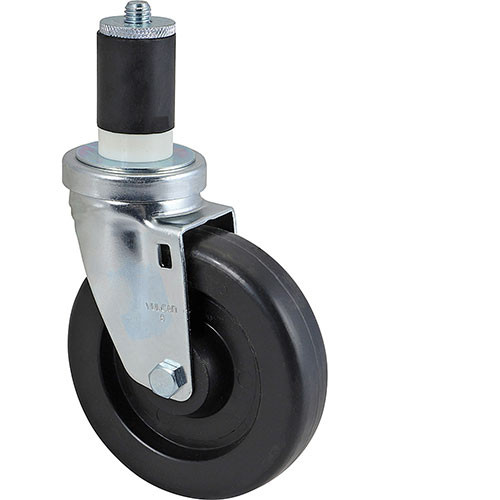 Caster, Stem (5"Od, Swvl, Black)