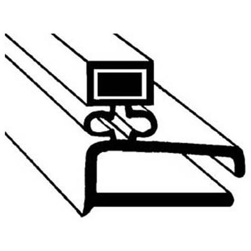 15 1/4 in x 20 5/8 in 4-Sided Magnetic Door Gasket Replaces Delfield 1702001