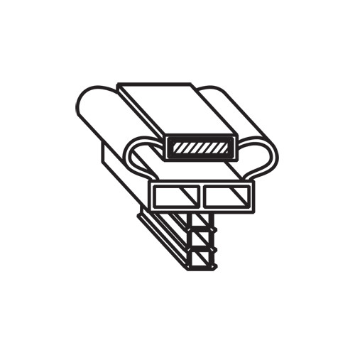 13 1/10" x 25" Drawer Gasket