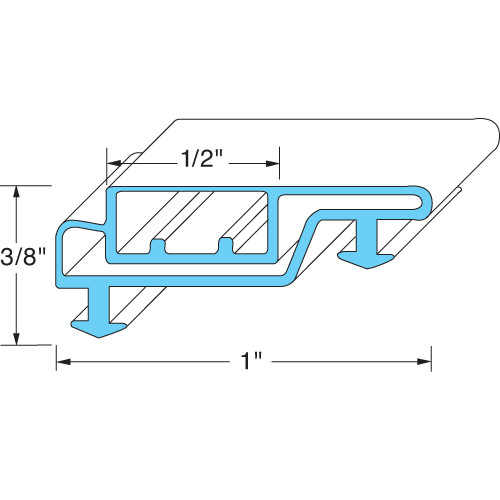 28 3/4" x 73" Door Gasket Replaces Anthony 20-11389-0004