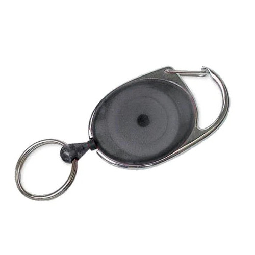 Keychain (Retract)Pk/10 (Oval, Gray)