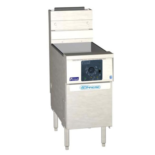 SSH55TSSTC - Pitco - 50 lb 80, 000 BTU Solid State Control Dual Pot Solstice Supreme™ Gas Fryer