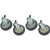 1 in Expanding Stem Caster Set with 5 in Wheels